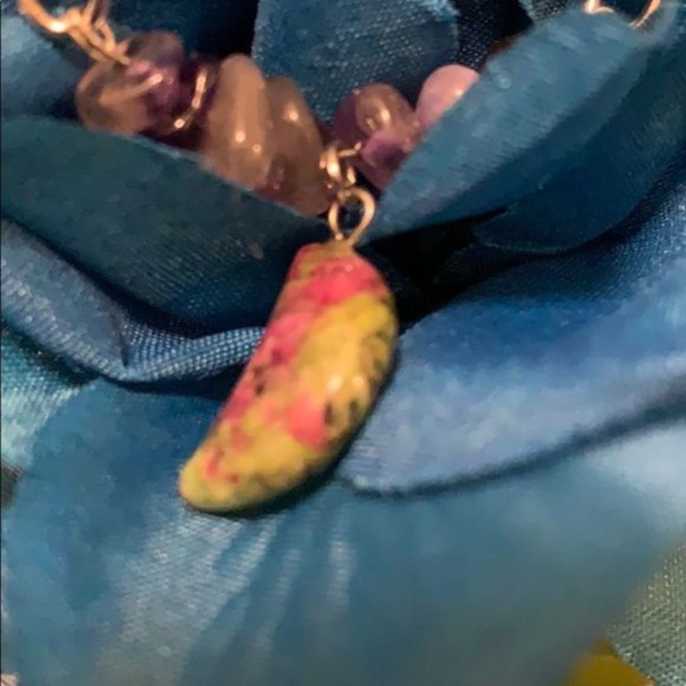 Amethyst crescent moon toggle - Picture 3 of 7
